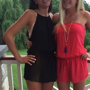 Black romper from brandy Melville